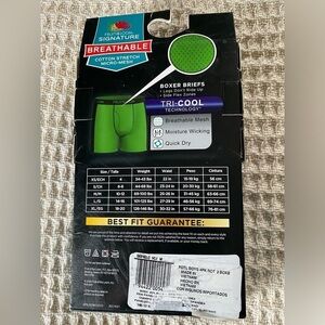 NWT Fruit of the Loom Cotton Breathable MicroMesh Boy 4 Boxer Brief Sz: M 10-12